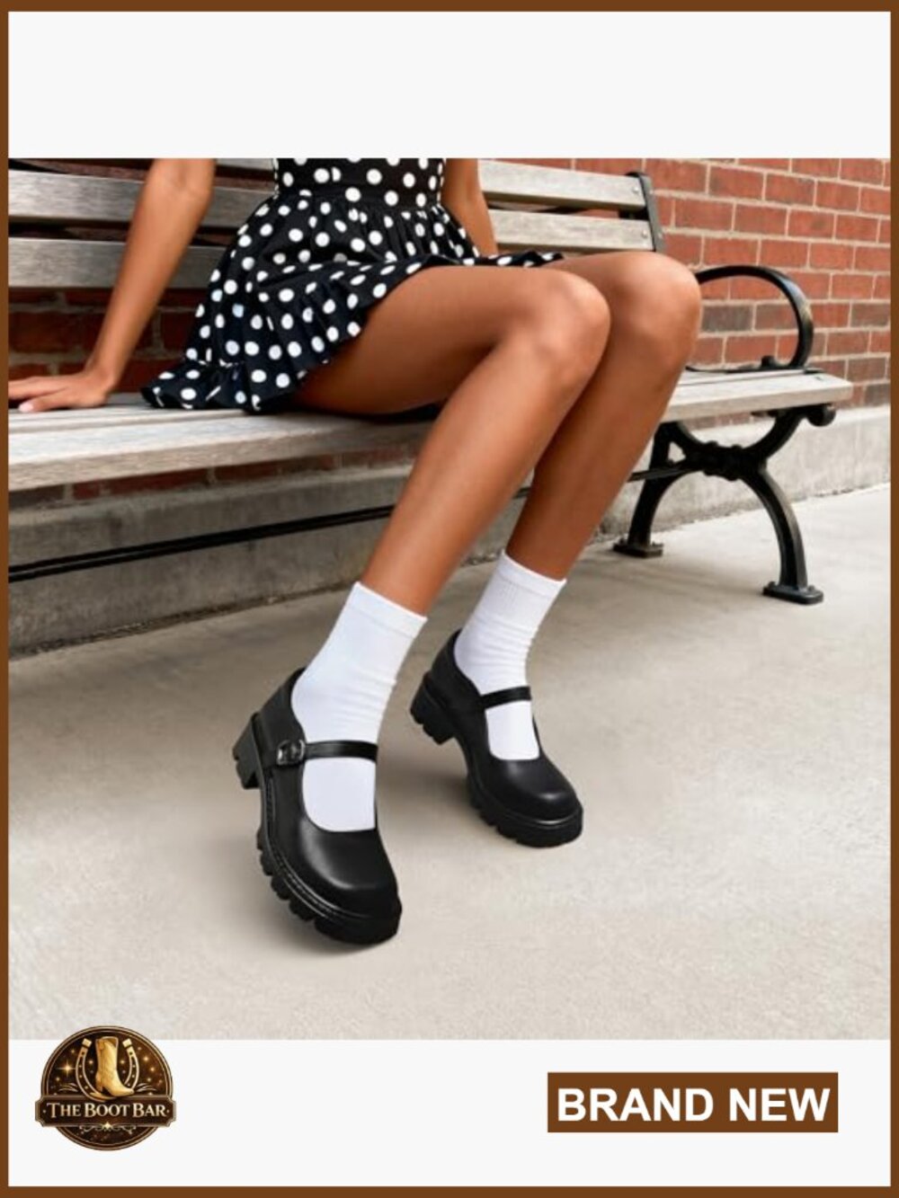 Mary Jane Platform Pumps Chunky Block Heel Cute Dress Shoes - Picture 3 of 7